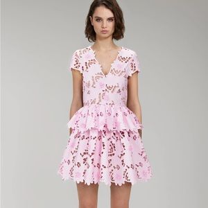 NWT - Self Protrait Peony mini dress - Size: 6US